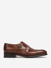 Santoni Hombre Barcelona Zapatos Doble Hebilla color Marrón sku 611-004741 01 - Foto 1