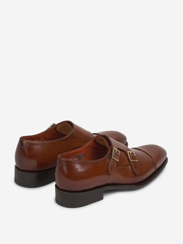 Santoni Hombre Barcelona Zapatos Doble Hebilla color Marrón sku 611-004741 01 - Foto 3