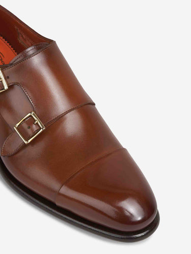 Santoni Hombre Barcelona Zapatos Doble Hebilla color Marrón sku 611-004741 01 - Foto 5
