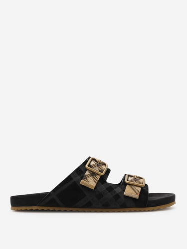 Burberry Hombre Barcelona Sandalias Urchin Check color Negro sku 613-000462 01 - Foto 1