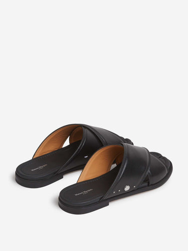 Maison Margiela Hombre Barcelona Sandalias Cruzadas Piel color Negro sku 613-000463 01 - Foto 3