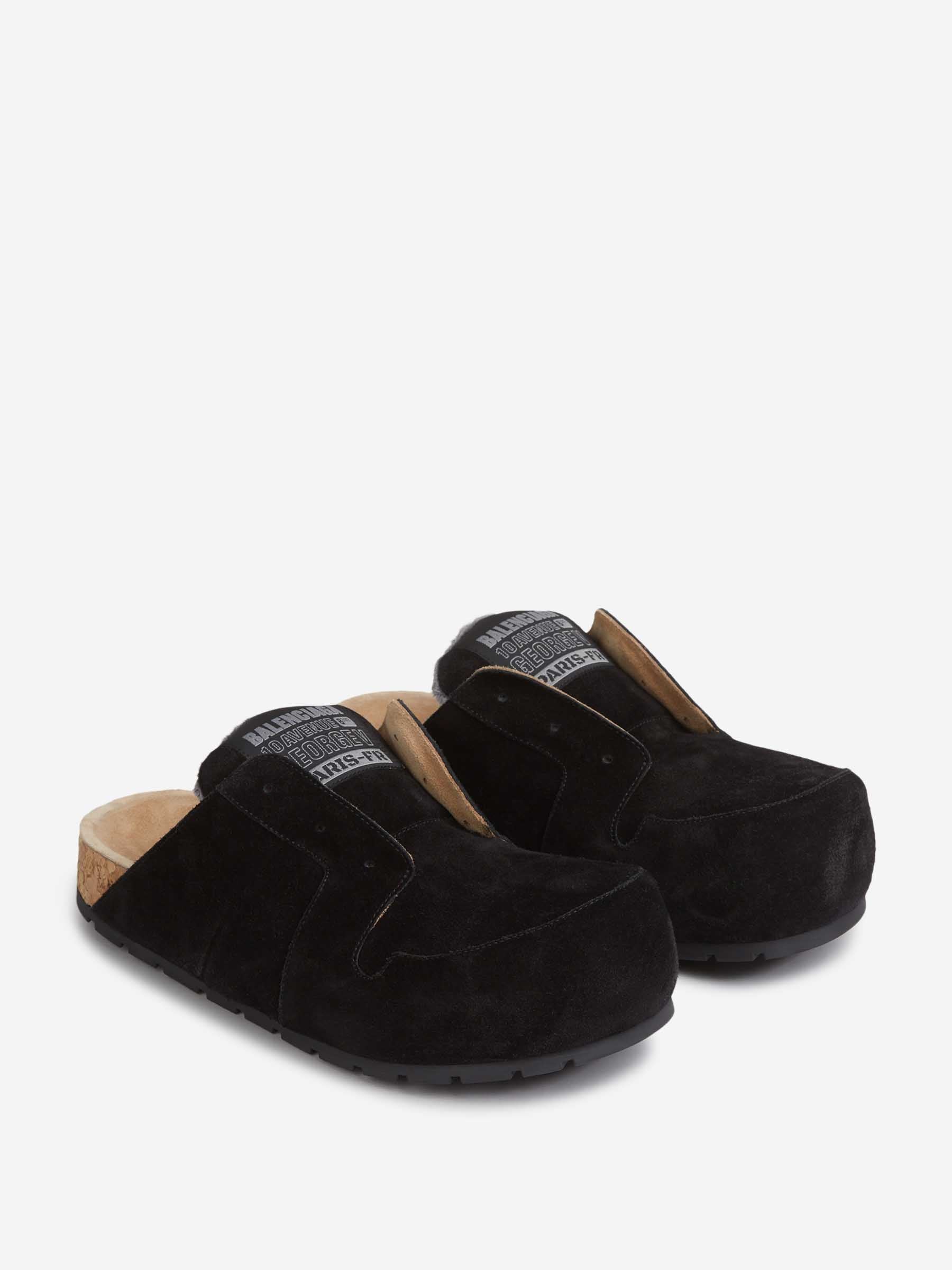 Balenciaga Hombre Barcelona Mules Slip-On Dumbo color Negro sku 613-000467 01 - Foto 2