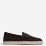 Santoni Hombre Barcelona Mocasines Ante Alpargata color Marrón Oscuro sku 613-000468 02 - Foto 1