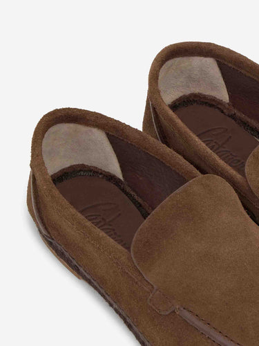 Castañer Hombre Barcelona Mocasines Ante James C/269 color Marrón Oscuro sku 613-000470 01 - Foto 4