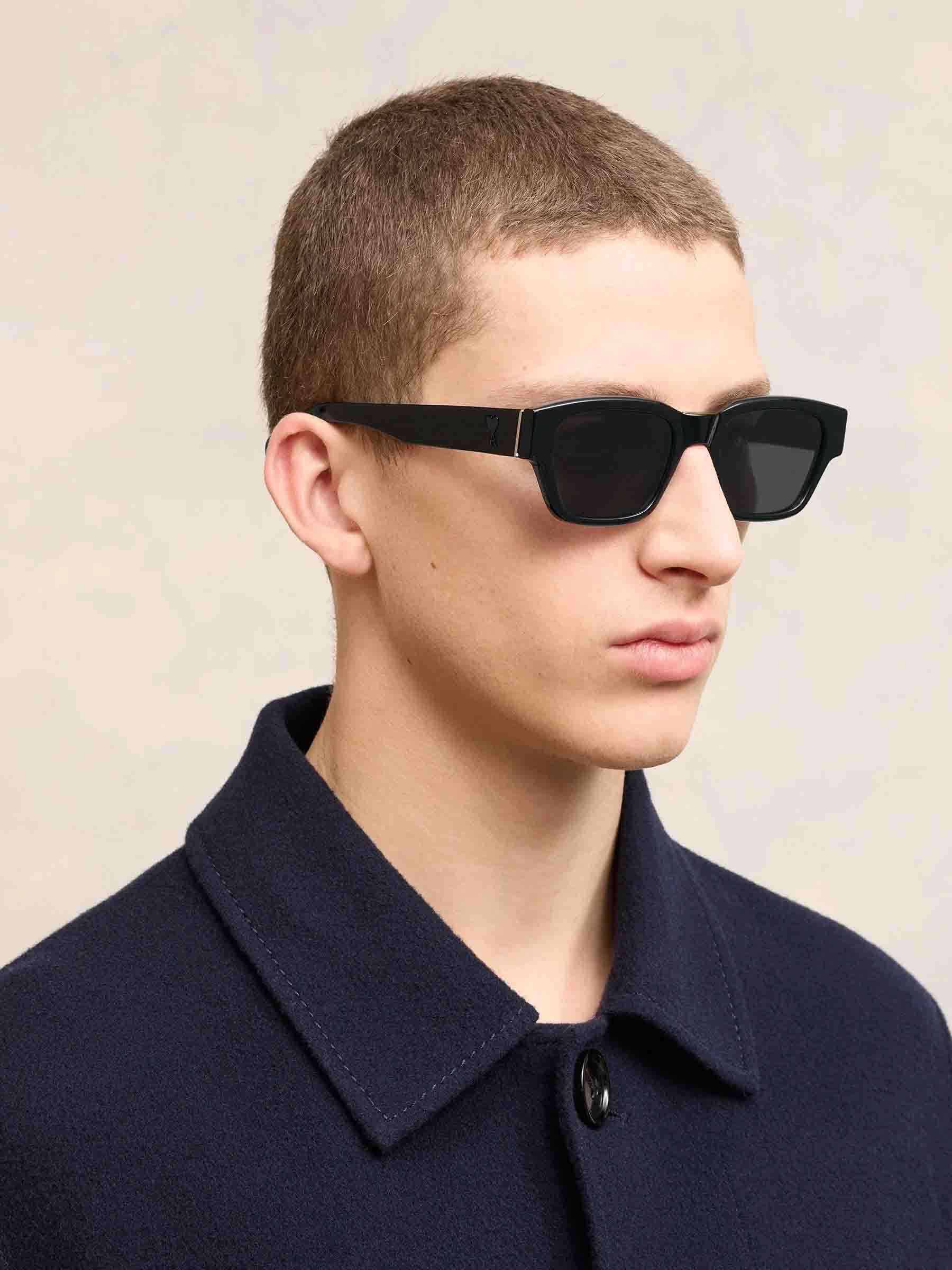 Ami Paris Hombre Barcelona Gafas de Sol Rectangulares color Negro sku 614-003034 02 - Foto 2