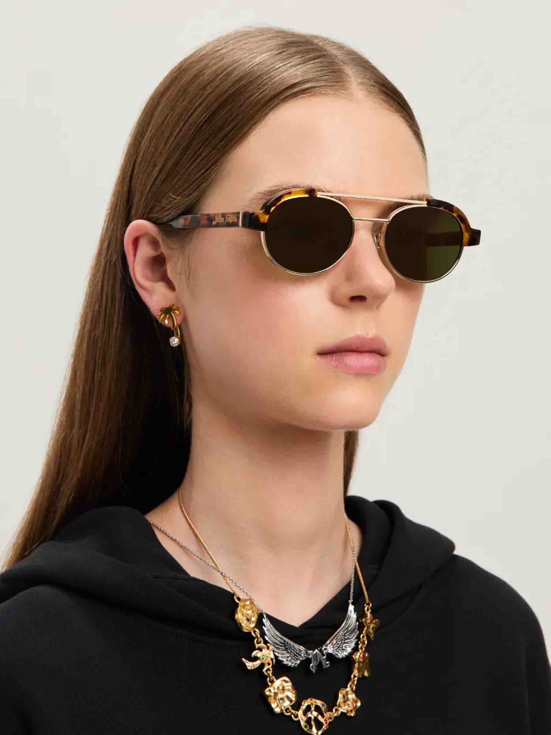 Palm Angel oval sunglasses Palm Angels Harmony Oval Acetate Sunglasses | Neiman Marcus main image 4