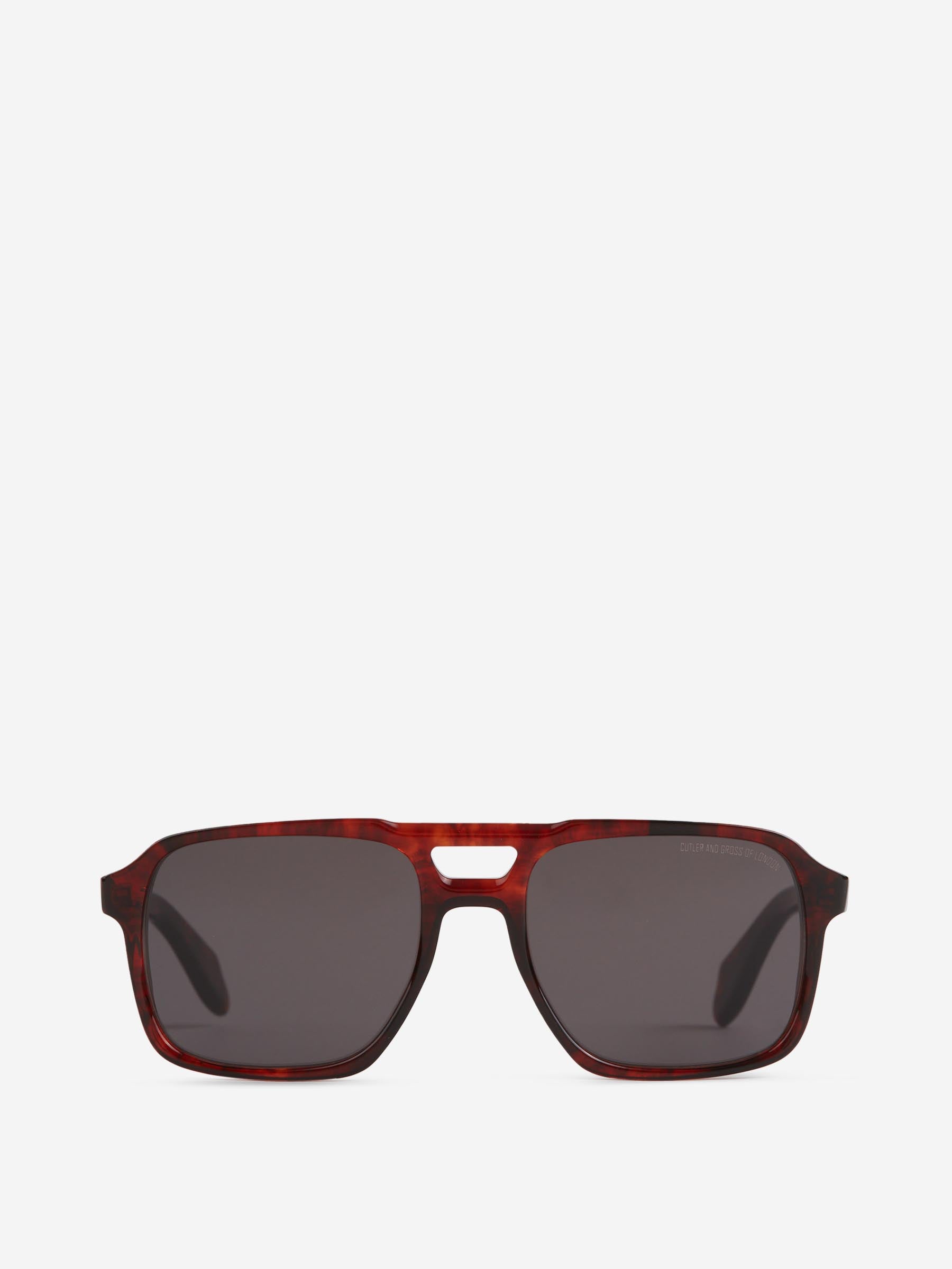 Cutler & Gross Hombre Barcelona Gafas de Sol Aviador 1394 color Burdeos sku 614-003210 03 - Foto 1