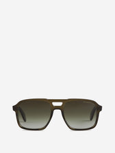 Cutler & Gross Hombre Barcelona Gafas de Sol Aviador 1394 color Verde Oscuro sku 614-003210 05 - Foto 1