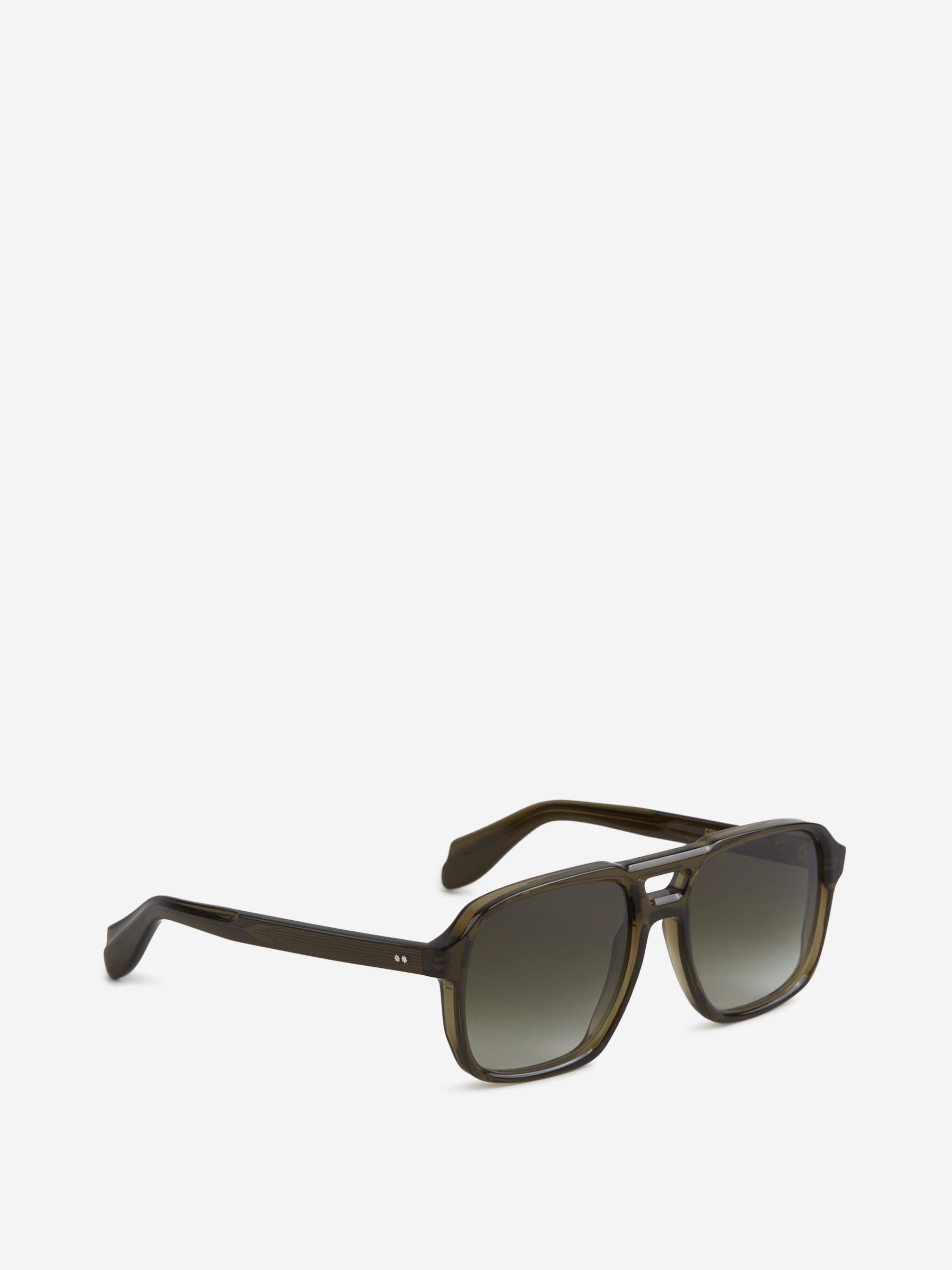 Cutler & Gross Hombre Barcelona Gafas de Sol Aviador 1394 color Verde Oscuro sku 614-003210 05 - Foto 2