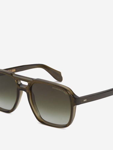 Cutler & Gross Hombre Barcelona Gafas de Sol Aviador 1394 color Verde Oscuro sku 614-003210 05 - Foto 3