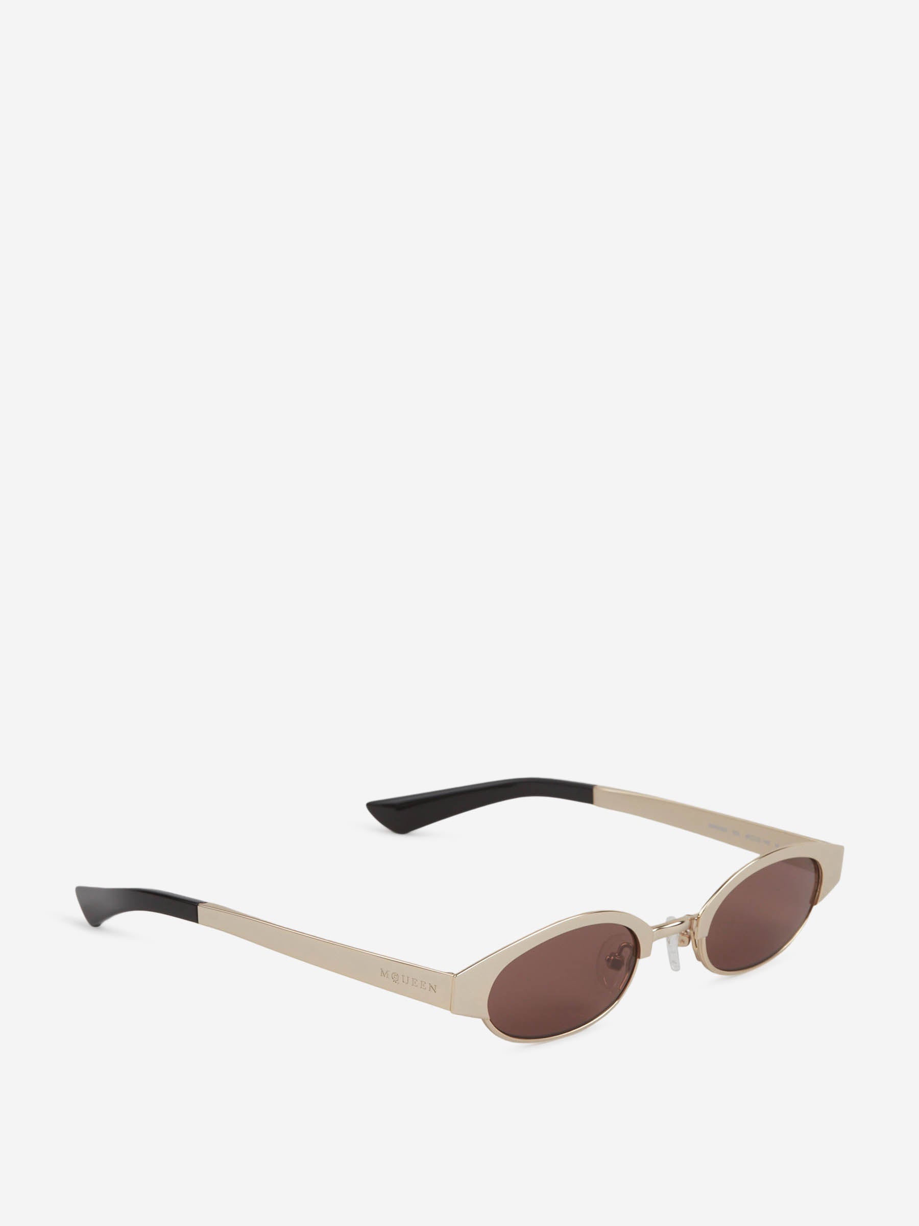Alexander McQueen Hombre Barcelona Gafas de Sol Ovaladas color Dorado sku 614-003316 01 - Foto 2