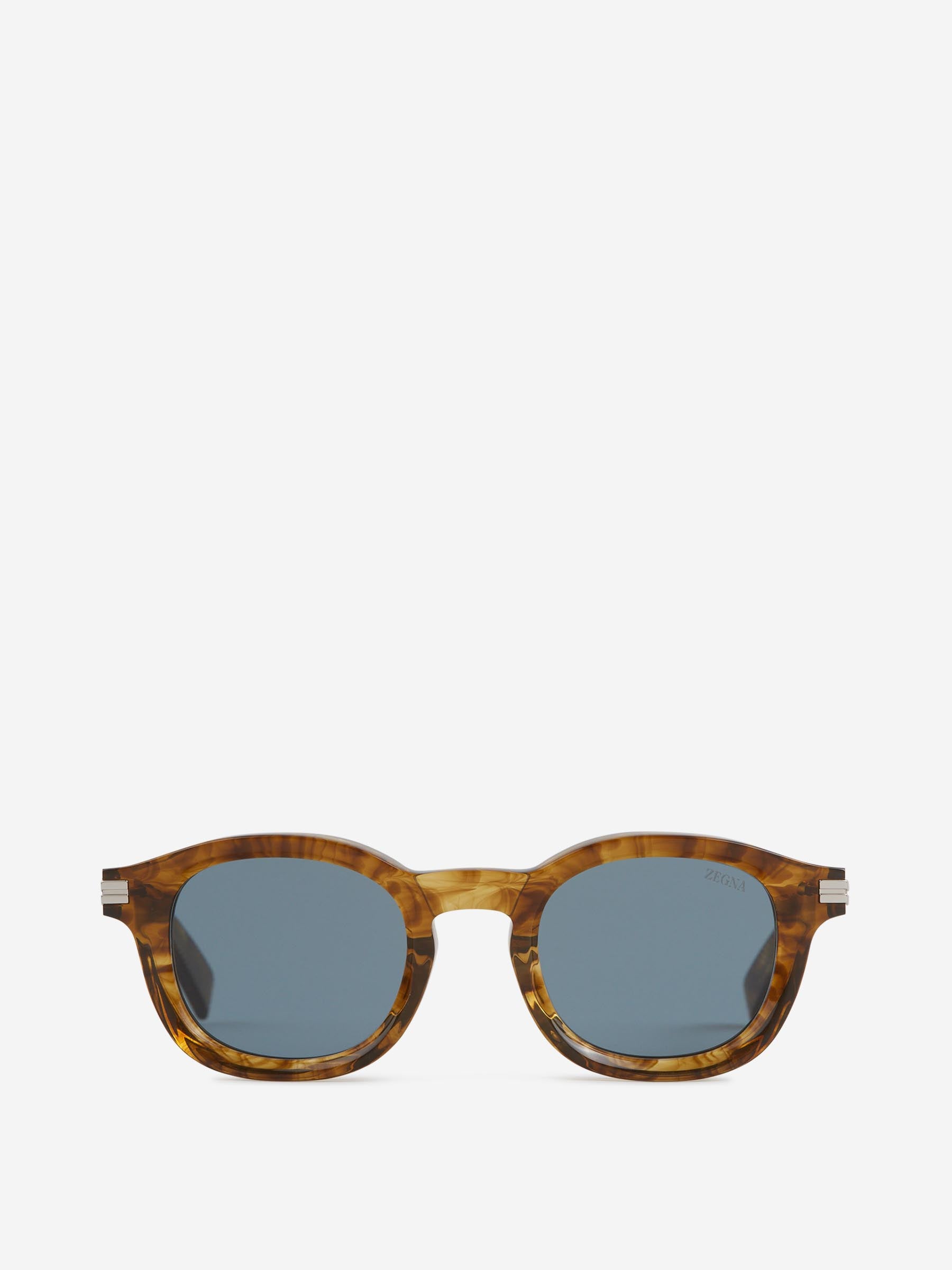 Zegna Hombre Barcelona Gafas de Sol Redondas color Marrón Oscuro sku 614-003321 01 - Foto 1