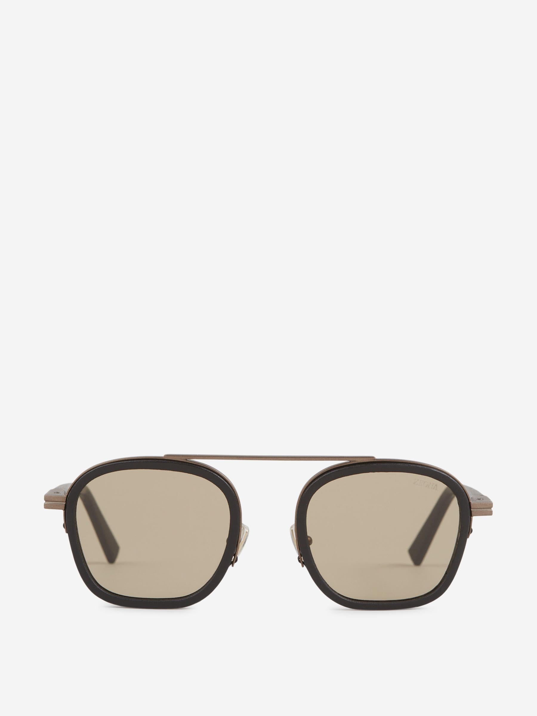 Zegna Hombre Barcelona Gafas de Sol Aviador color Marrón sku 614-003322 01 - Foto 1