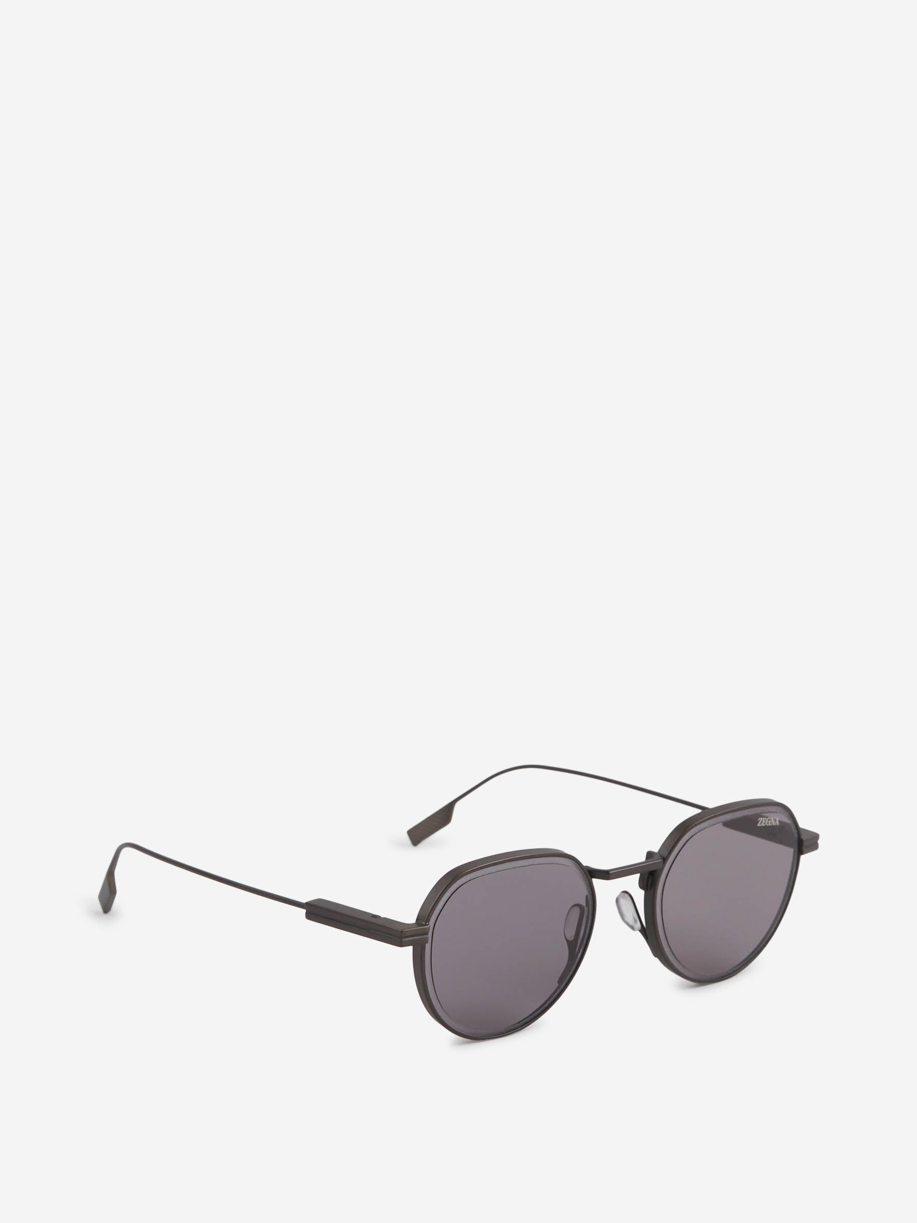 Zegna Hombre Barcelona Gafas de Sol Redondas color Gris sku 614-003324 01 - Foto 2