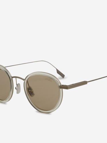 Zegna Hombre Barcelona Gafas de Sol Redondas color Amarillo sku 614-003329 01 - Foto 3
