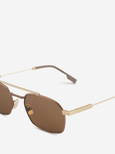 Zegna Hombre Barcelona Gafas de Sol Rectangulares color Dorado sku 614-003601 03 - Foto 3