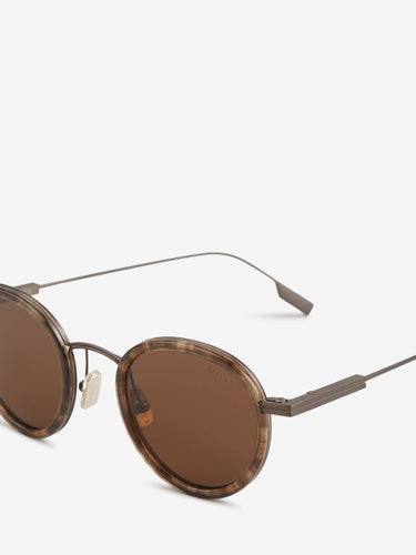 Zegna Hombre Barcelona Gafas de Sol Redondeadas color Carey sku 614-003605 01 - Foto 3