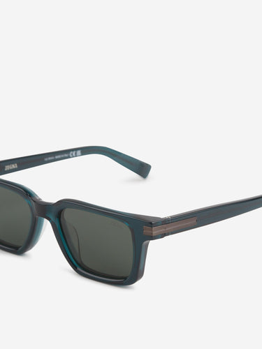 Zegna Hombre Barcelona Gafas de Sol Cuadradas color Verde Turquesa sku 614-003607 02 - Foto 3
