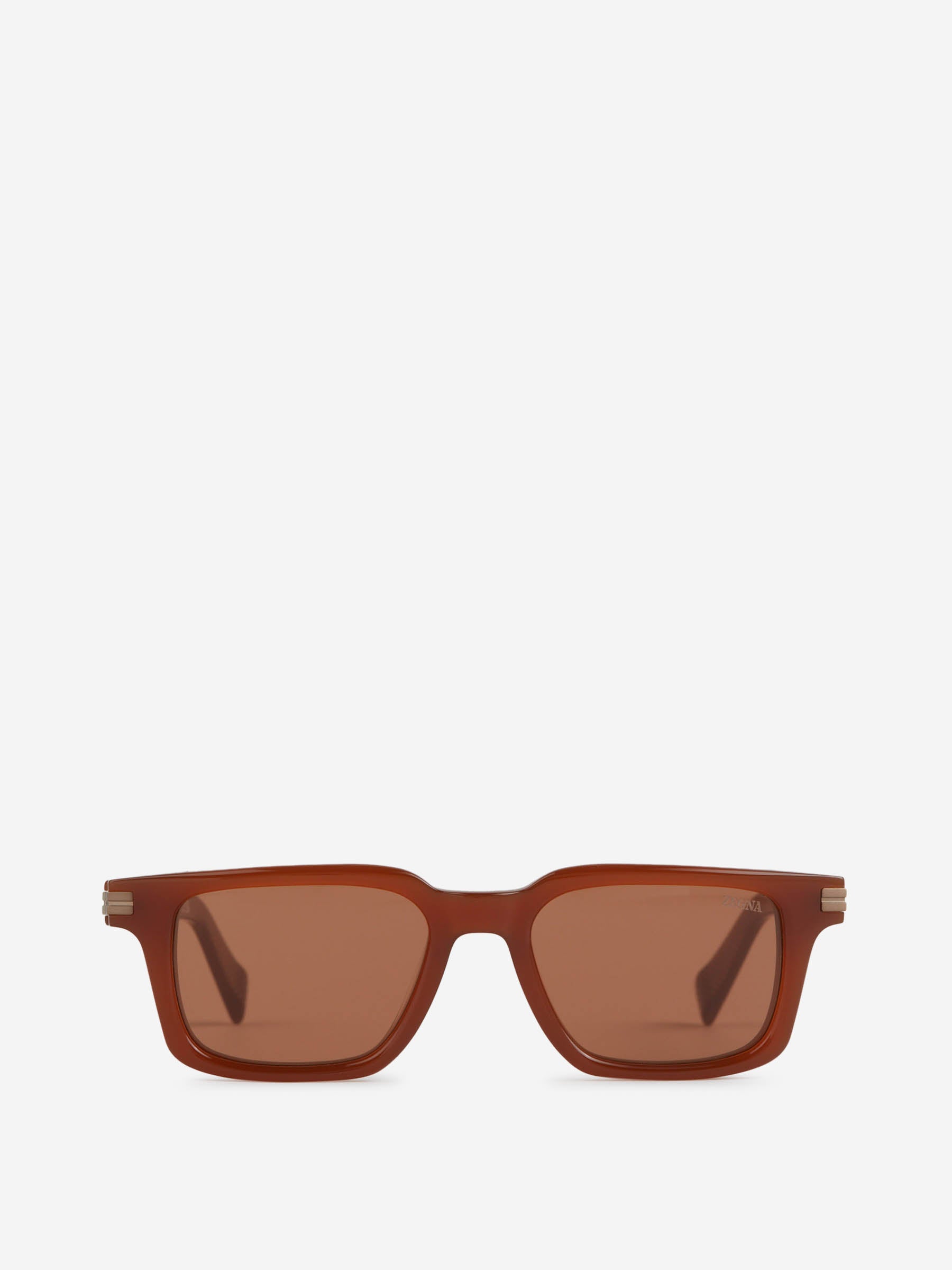 Zegna Hombre Barcelona Gafas de Sol Cuadradas color Naranja Oscuro sku 614-003607 03 - Foto 1