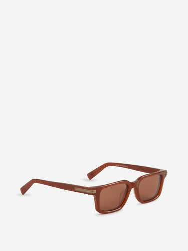 Zegna Hombre Barcelona Gafas de Sol Cuadradas color Naranja Oscuro sku 614-003607 03 - Foto 2