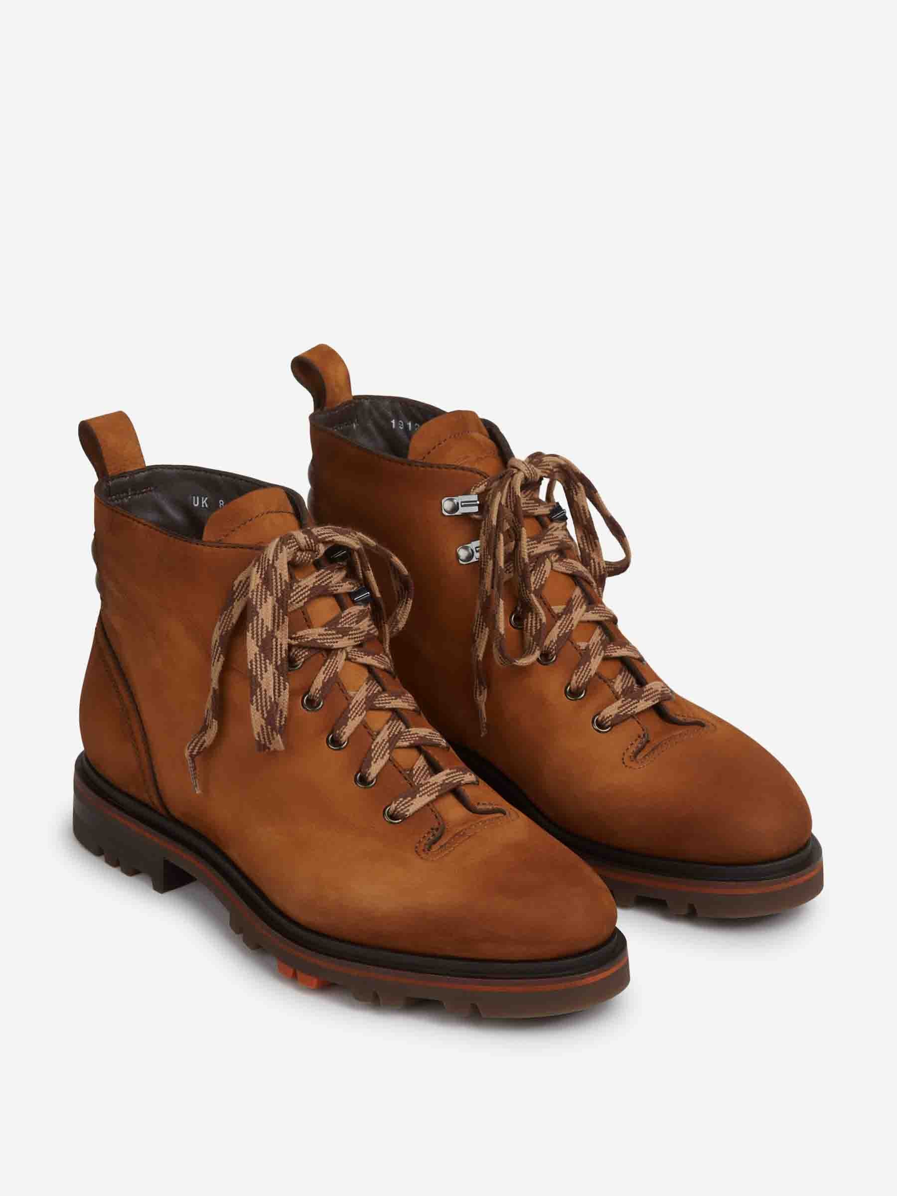 Santoni Hombre Barcelona Botas Senderismo Nobuk color Marrón sku 615-000007 01 - Foto 2