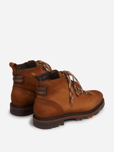 Santoni Hombre Barcelona Botas Senderismo Nobuk color Marrón sku 615-000007 01 - Foto 3