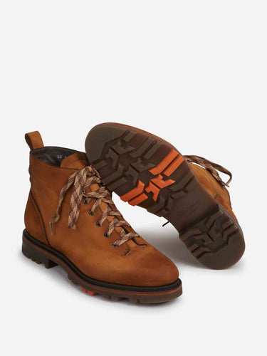 Santoni Hombre Barcelona Botas Senderismo Nobuk color Marrón sku 615-000007 01 - Foto 4