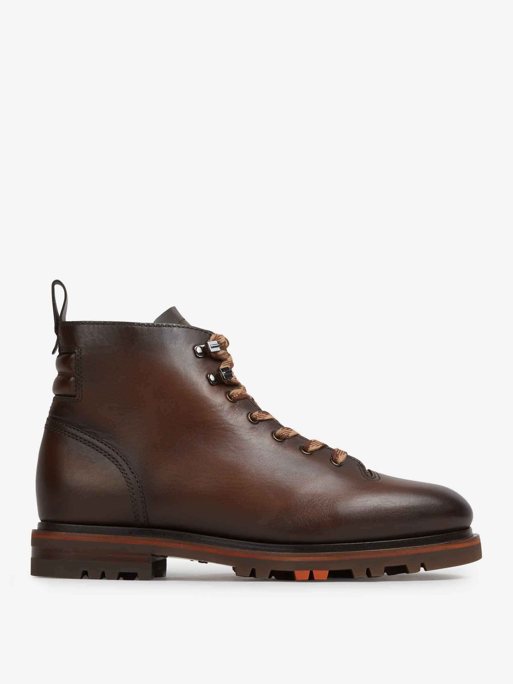 Santoni Hombre Barcelona Botas Piel color Marrón Oscuro sku 615-000009 01 - Foto 1