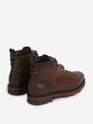 Santoni Hombre Barcelona Botas Piel color Marrón Oscuro sku 615-000009 01 - Foto 3