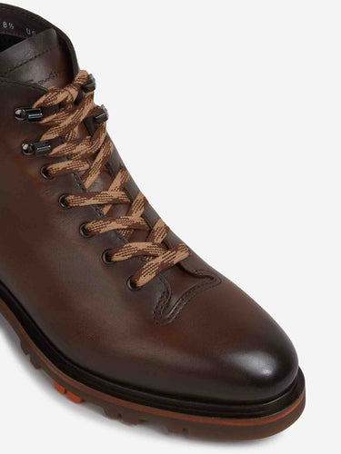 Santoni Hombre Barcelona Botas Piel color Marrón Oscuro sku 615-000009 01 - Foto 5