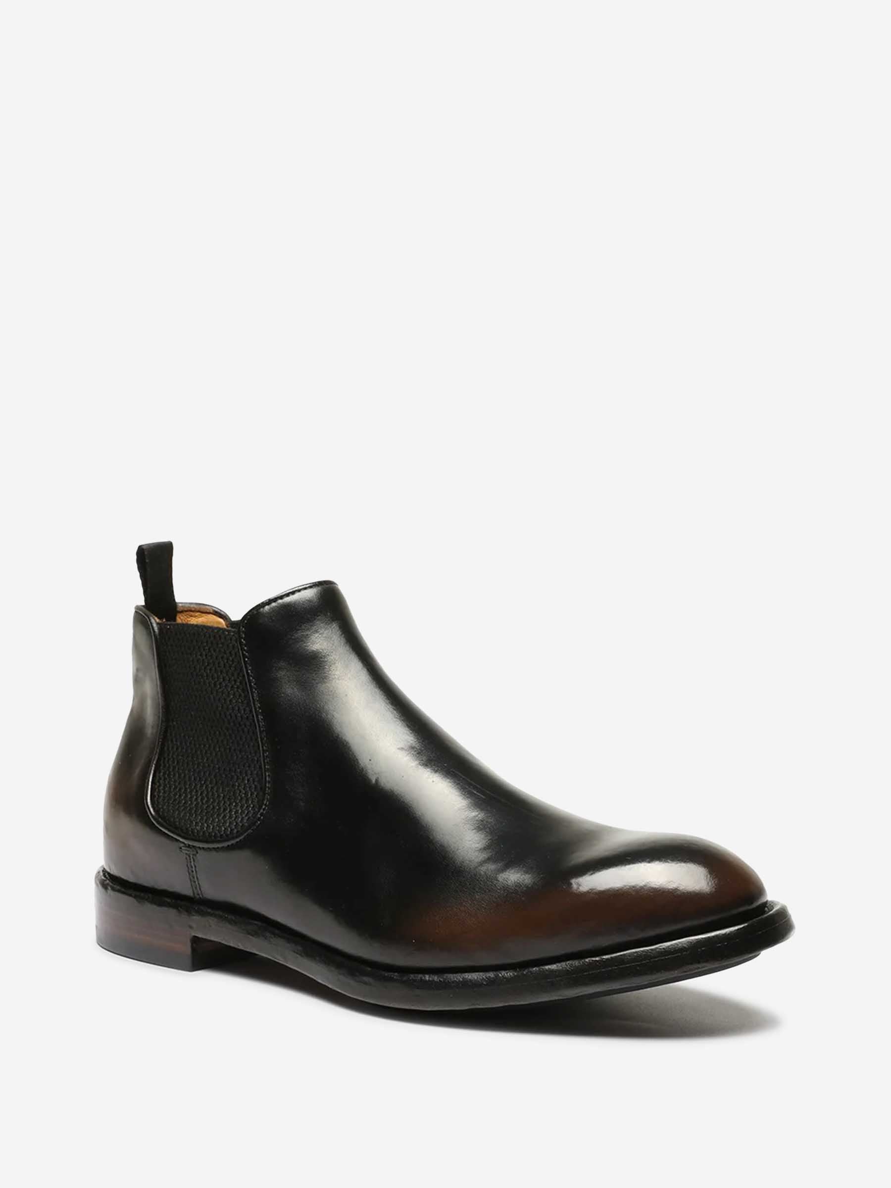 Officine Creative Hombre Barcelona Botines Chelsea Temple color Marrón Oscuro sku 615-000011 01 - Foto 2
