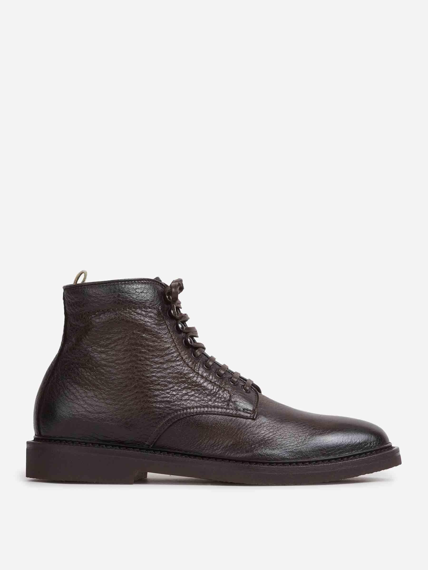 Officine Creative Hombre Barcelona Botines Piel Hopkins color Marrón Oscuro sku 615-000015 01 - Foto 1