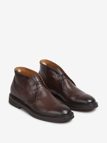 Officine Creative Hombre Barcelona Botines Cordones Piel color Marrón sku 615-000046 01 - Foto 2