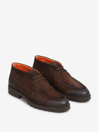 Santoni Hombre Barcelona Botines Desert color Marrón Oscuro sku 615-000049 01 - Foto 2