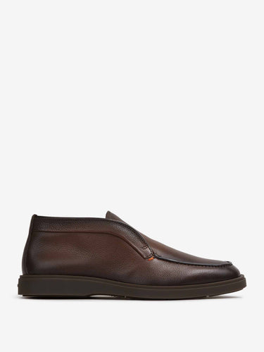 Santoni Hombre Barcelona Botines piel granulada color Marrón Oscuro sku 615-000051 01 - Foto 1