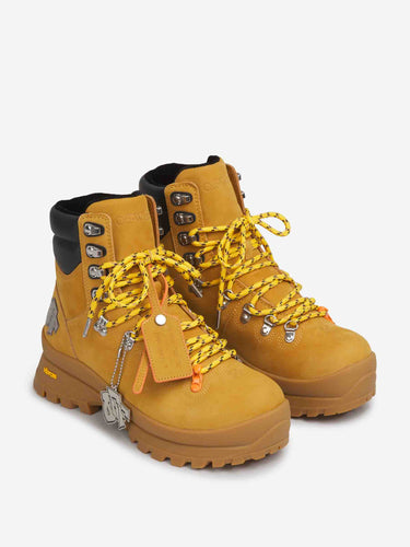 Off-White Hombre Barcelona Botas de Montaña Logo color Mostaza sku 615-000059 01 - Foto 2