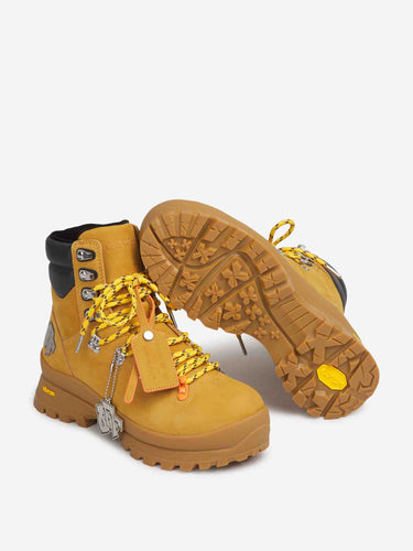 Off-White Hombre Barcelona Botas de Montaña Logo color Mostaza sku 615-000059 01 - Foto 4