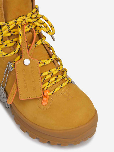 Off-White Hombre Barcelona Botas de Montaña Logo color Mostaza sku 615-000059 01 - Foto 5