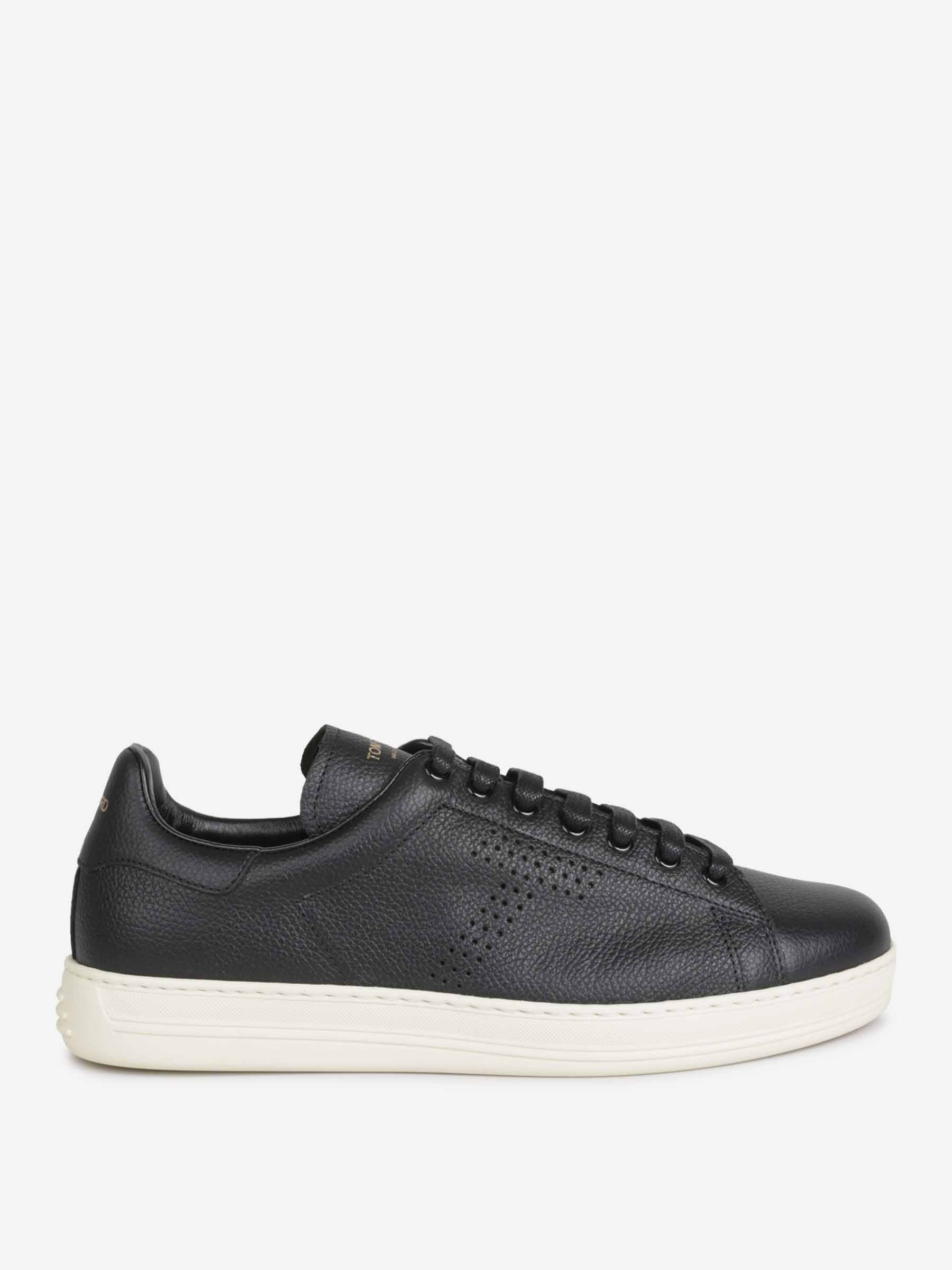 Tom Ford Hombre Barcelona Sneakers Piel Cordones color Negro sku 616-003169 01 - Foto 1