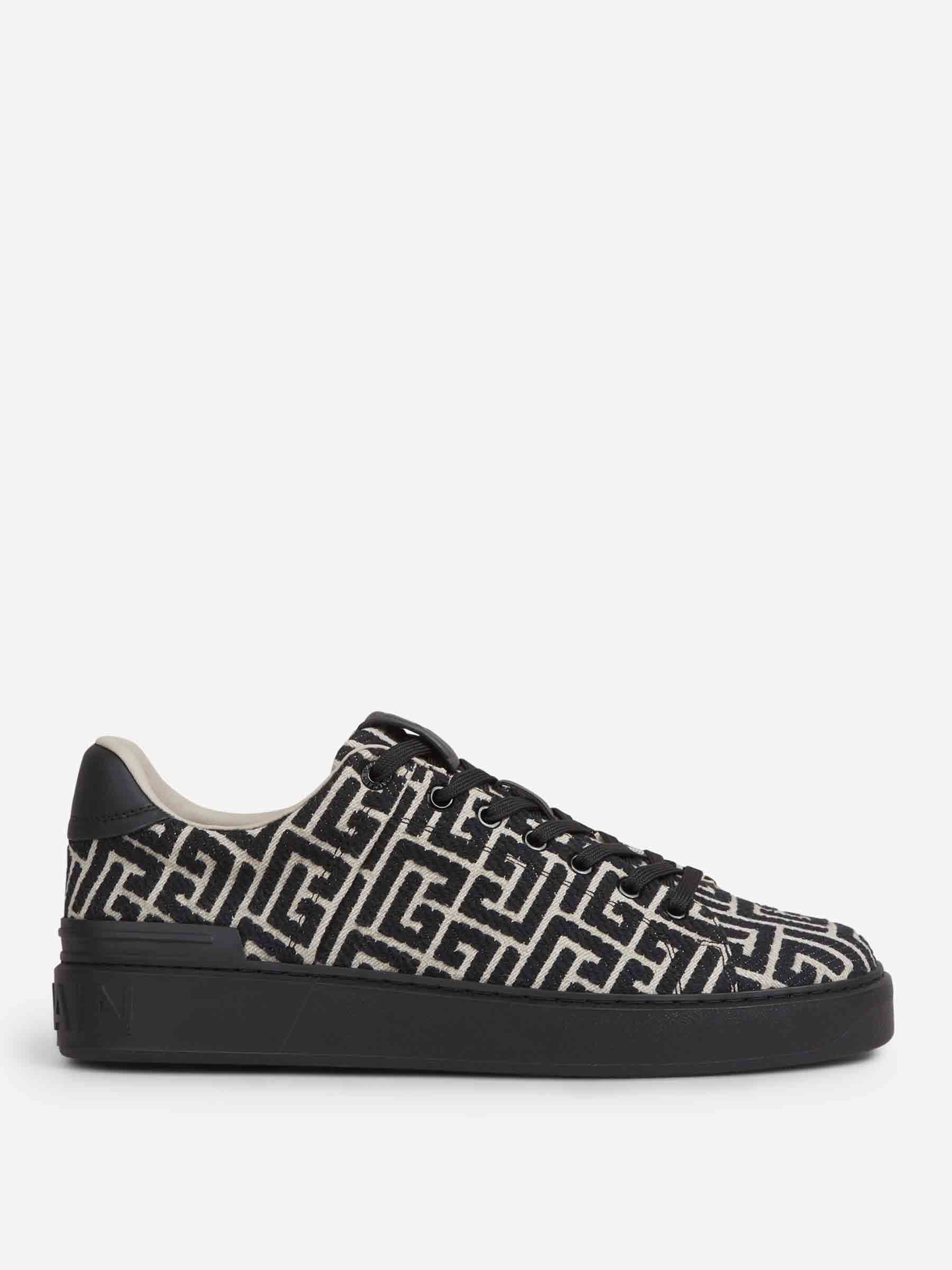 Balmain Hombre Barcelona Sneakers B-Court Jacquard color Negro sku 616-003171 01 - Foto 1