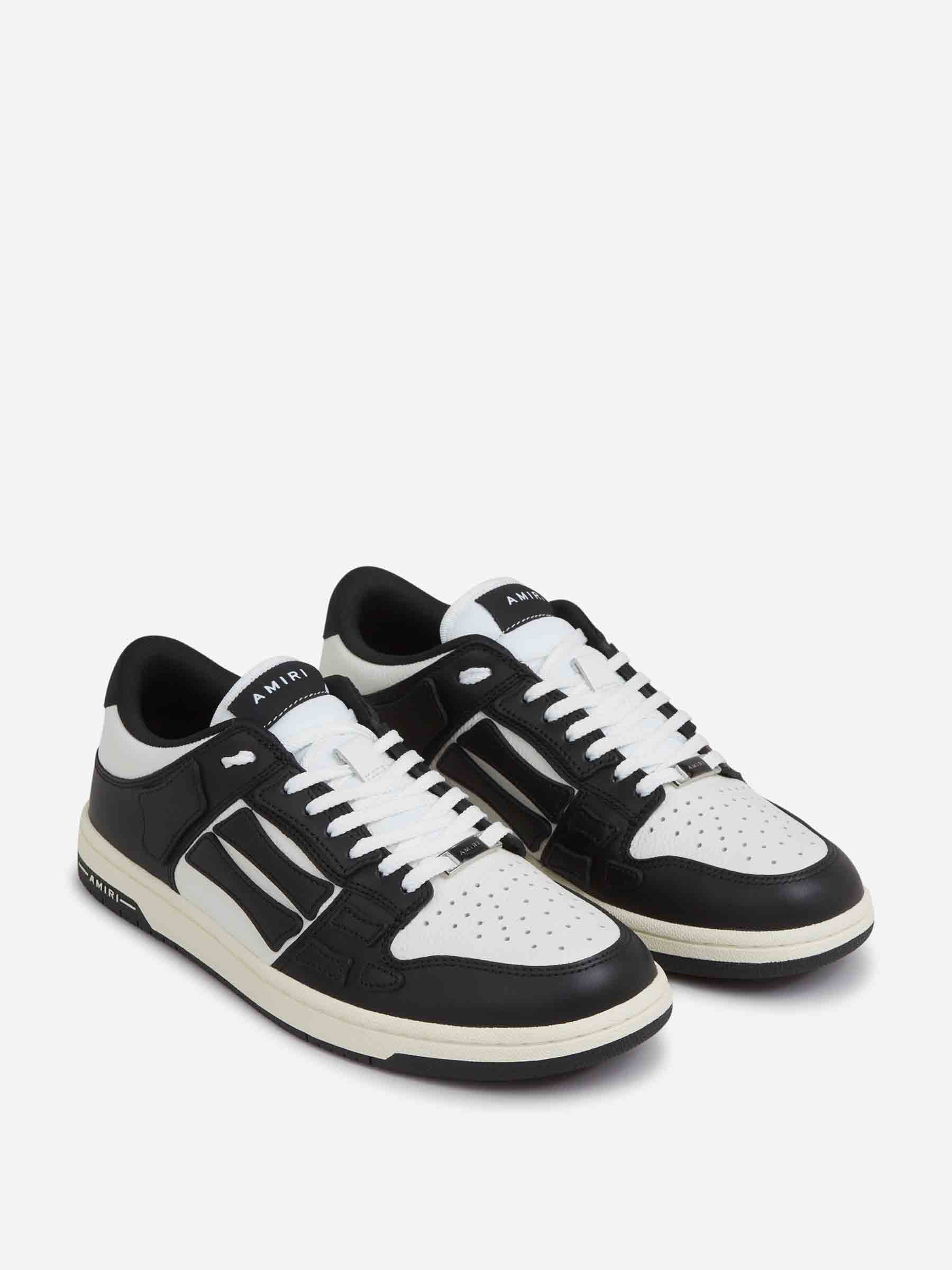 Amiri Hombre Barcelona Sneakers Skel Top Low color Blanco y Negro sku 616-003230 01 - Foto 2