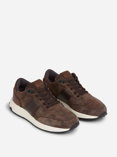 Tod's Hombre Barcelona zapatillas Ante color Marrón Oscuro sku 616-003231 01 - Foto 2
