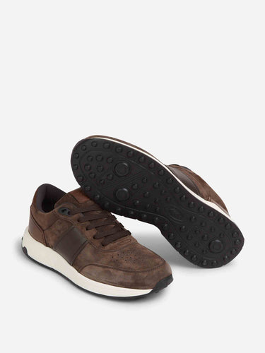 Tod's Hombre Barcelona zapatillas Ante color Marrón Oscuro sku 616-003231 01 - Foto 4