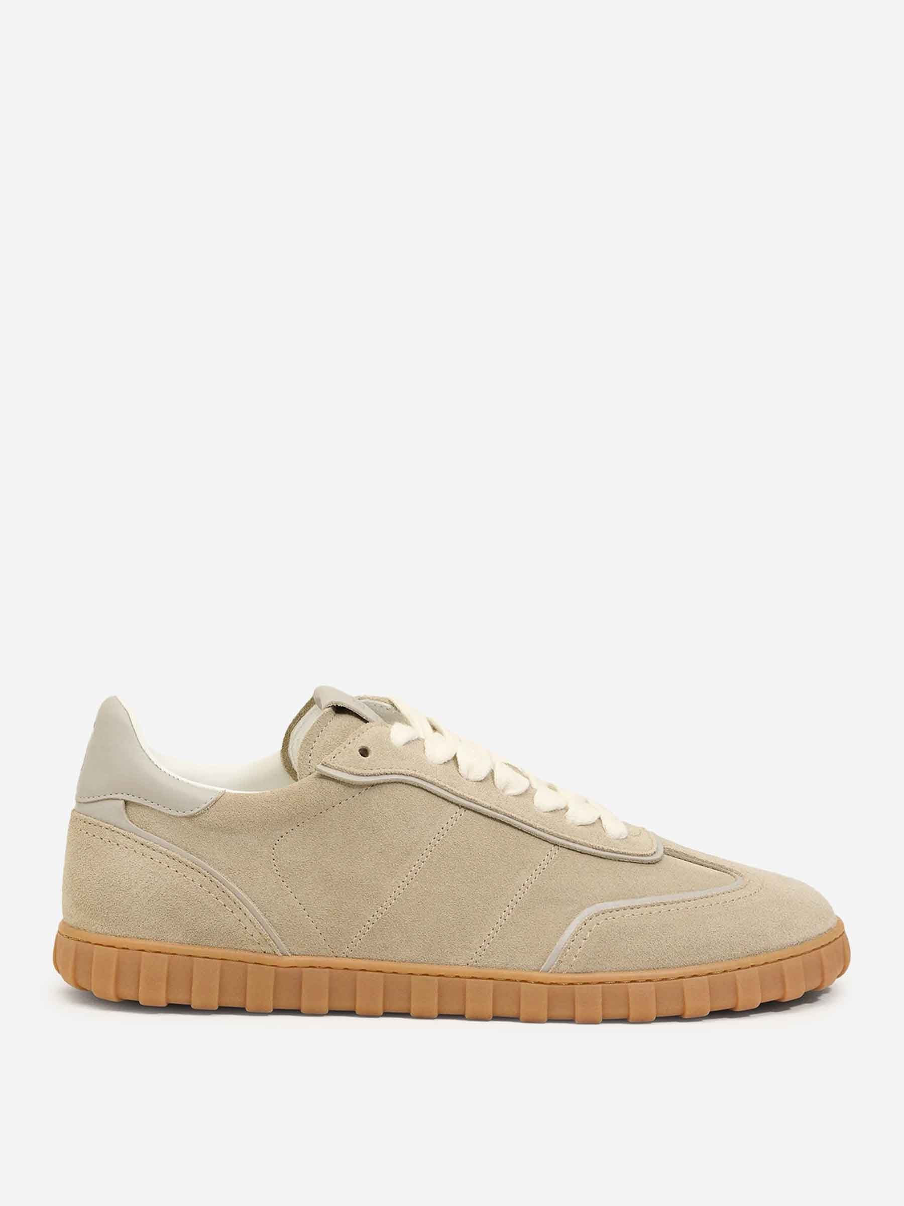 Ami Paris Hombre Barcelona Sneakers Bajas Cuero color Taupe sku 616-003249 01 - Foto 1
