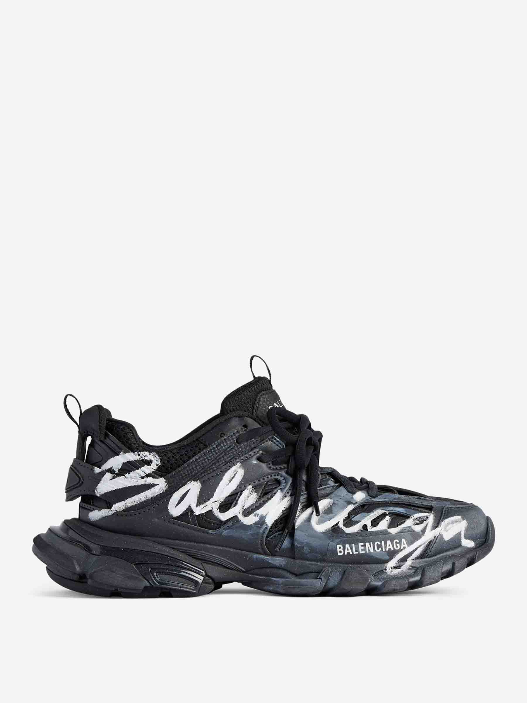 Balenciaga Hombre Barcelona Sneakers Track Signature color Negro sku 616-003267 01 - Foto 1