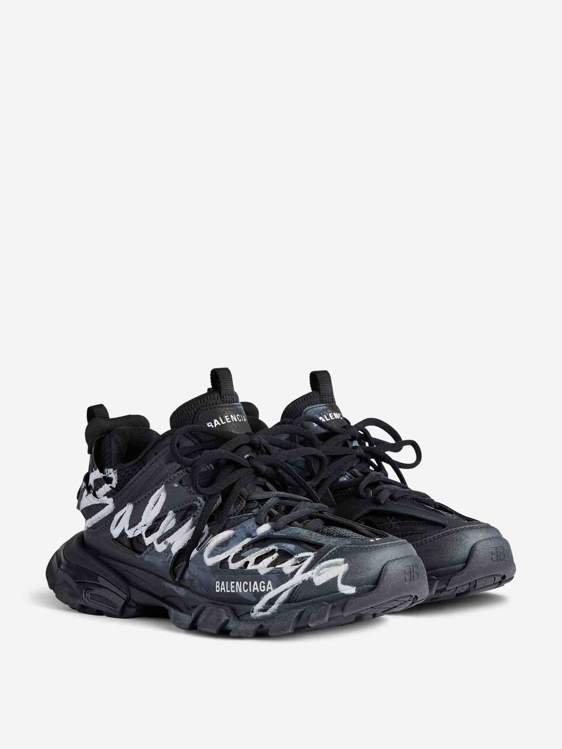 Balenciaga Hombre Barcelona Sneakers Track Signature color Negro sku 616-003267 01 - Foto 2