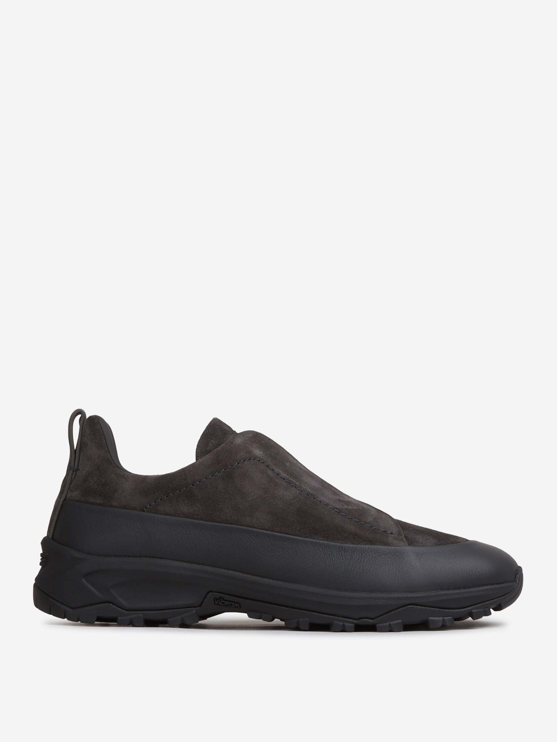 Zegna Hombre Barcelona Sneakers Triple Stitch Monte color Gris Antracita sku 616-003268 02 - Foto 1