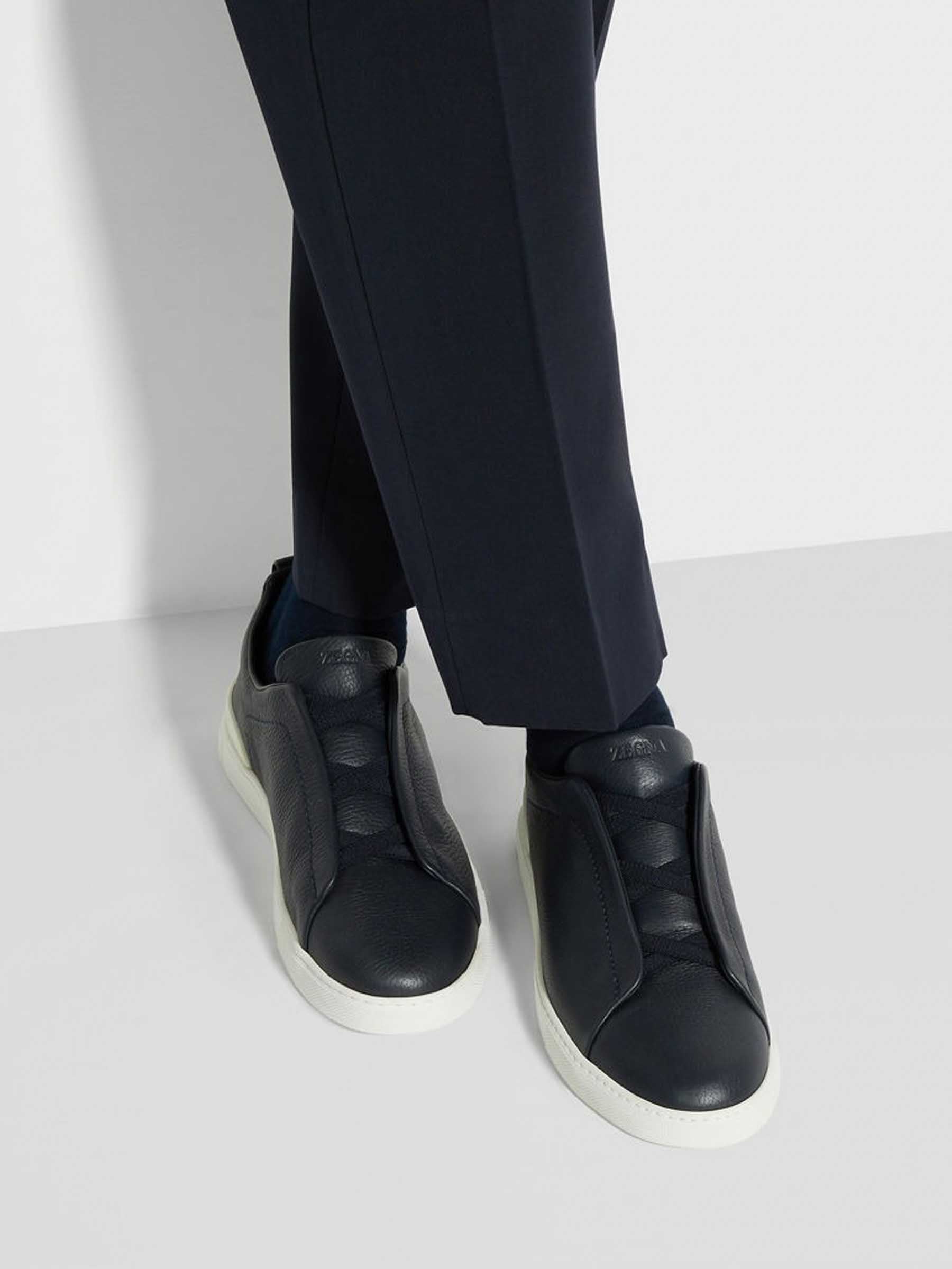 Zegna Hombre Barcelona SneakersTriple Stitch color Marrón Oscuro sku 616-003269 01 - Foto 2