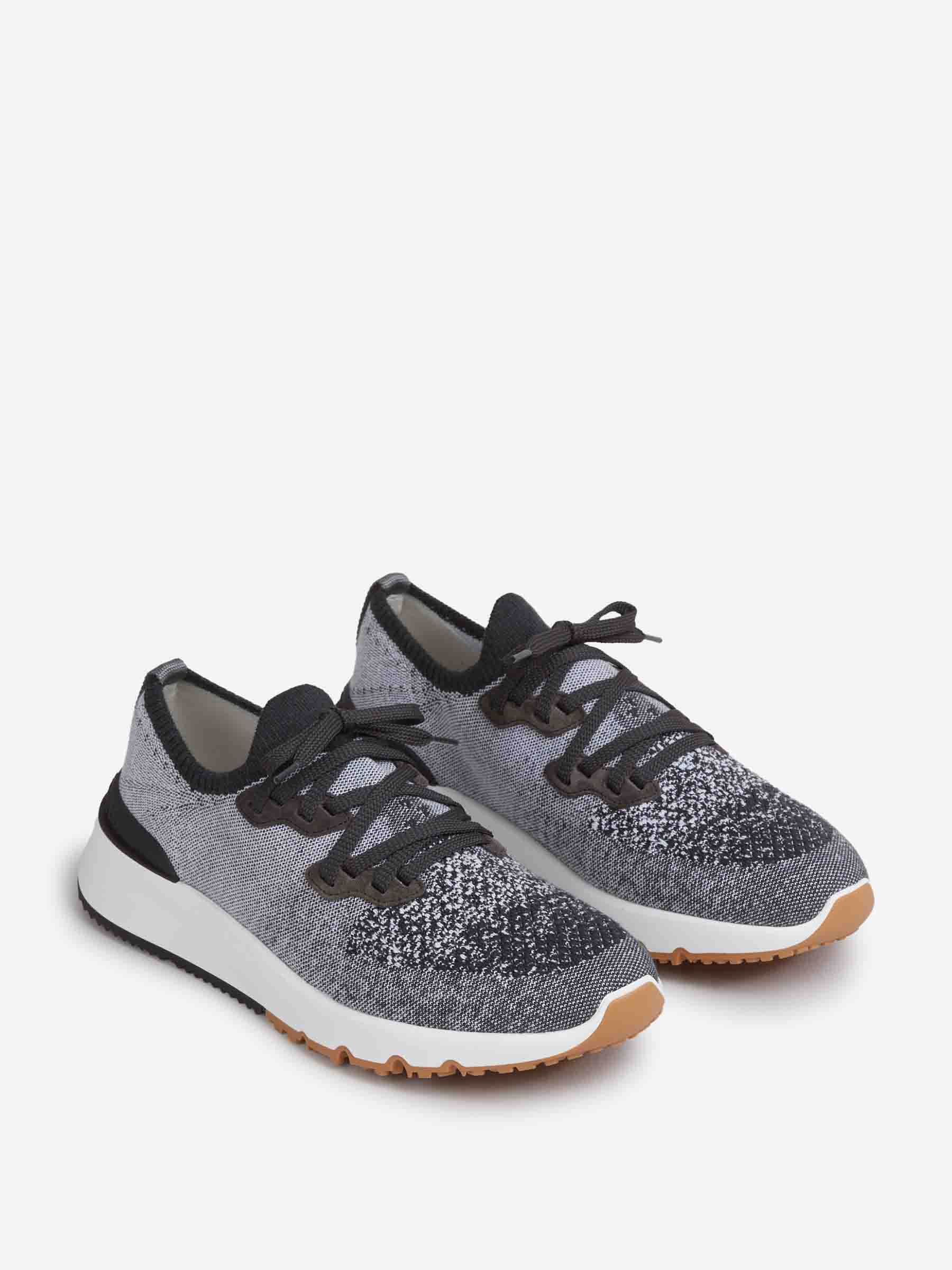 Brunello Cucinelli Hombre Barcelona Sneakers Running Punto color Gris sku 616-003291 01 - Foto 2