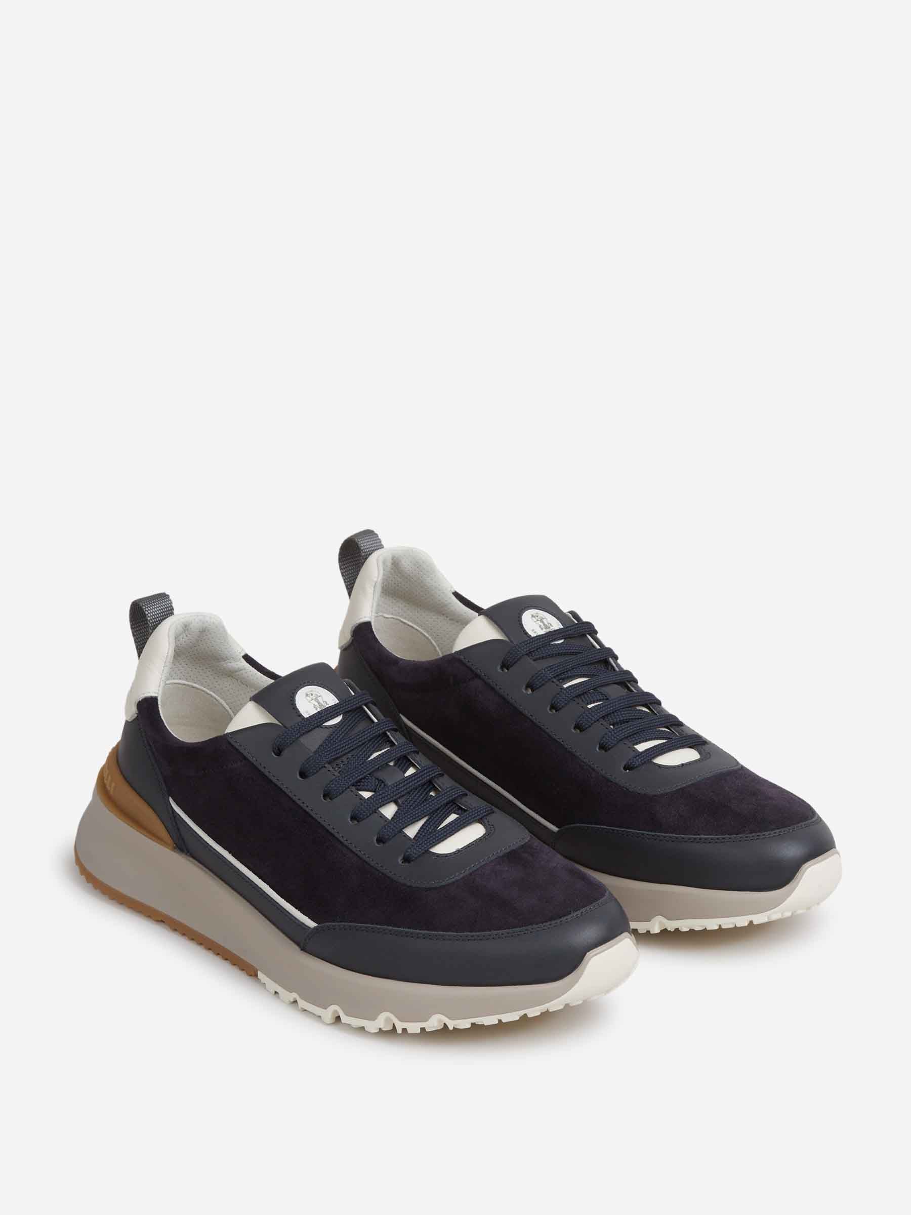 Brunello Cucinelli Hombre Barcelona Sneakers Ante color Azul Marino sku 616-003292 01 - Foto 2